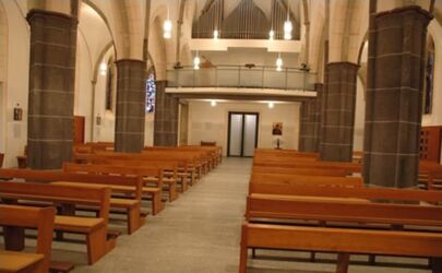 Blick auf die neu gestaltete Empore