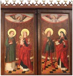 Geschlossene Altarbild