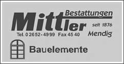Bestattungen Mittler