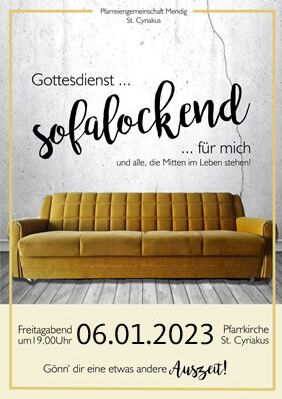 "Sofalockend" alltagstauglich und im Puls der Zeit Gottes Nähe spüren!
